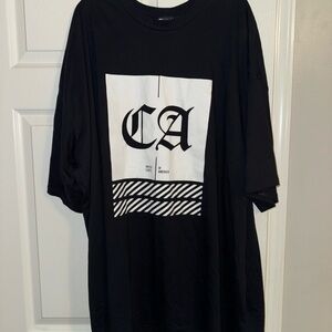 ASOS Black and White CA Graphic Short Sleeve Tee